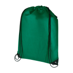 Touwrugzak van duurzaam en scheurbestendig non-woven materiaal 5L kleur groen
