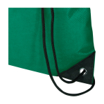 Touwrugzak van duurzaam en scheurbestendig non-woven materiaal 5L kleur groen weergave detail 1