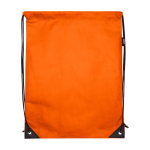 Touwrugzak van duurzaam en scheurbestendig non-woven materiaal 5L kleur oranje tweede weergave voorkant