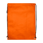 Touwrugzak van duurzaam en scheurbestendig non-woven materiaal 5L kleur oranje tweede weergave achterkant