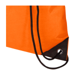 Touwrugzak van duurzaam en scheurbestendig non-woven materiaal 5L kleur oranje weergave detail 1