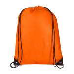 Touwrugzak van duurzaam en scheurbestendig non-woven materiaal 5L kleur oranje derde weergave voorkant