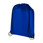 Touwrugzak van duurzaam en scheurbestendig non-woven materiaal 5L kleur koningsblauw