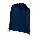 Touwrugzak van duurzaam en scheurbestendig non-woven materiaal 5L kleur marineblauw
