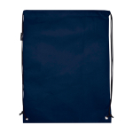 Touwrugzak van duurzaam en scheurbestendig non-woven materiaal 5L kleur marineblauw tweede weergave achterkant