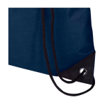Touwrugzak van duurzaam en scheurbestendig non-woven materiaal 5L kleur marineblauw weergave detail 1