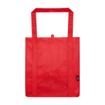 Tas van gerecycled polyester met verstevigde bodem 29L kleur rood tweede weergave voorkant