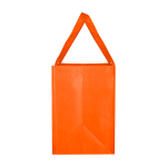 Tas van gerecycled polyester met verstevigde bodem 29L kleur oranje weergave zijkant