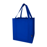 Tas van gerecycled polyester met verstevigde bodem 29L kleur koningsblauw