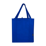 Tas van gerecycled polyester met verstevigde bodem 29L kleur koningsblauw derde weergave voorkant