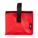 Koeltas van gerecycled non-woven materiaal voor 6 blikjes, 4L kleur rood weergave zijkant