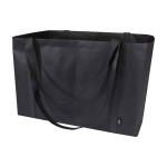 Extra grote handtas van gerecycled polyester met hengsels 65L kleur zwart tweede weergave