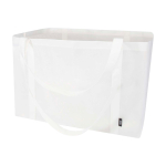 Extra grote handtas van gerecycled polyester met hengsels 65L kleur wit tweede weergave