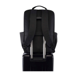 Rugzak van gerecycled polyester met laptopvak 15 inch kleur donkergrijs derde weergave