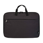 Laptoptas van gerecycled polyester met RPET-voering 2-in-1 kleur donkergrijs tweede weergave voorkant