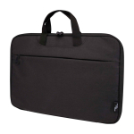 Laptoptas van gerecycled polyester met RPET-voering 2-in-1 kleur donkergrijs