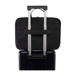 Laptoptas van gerecycled polyester met RPET-voering 2-in-1 kleur donkergrijs derde weergave