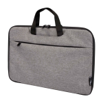 Laptoptas van gerecycled polyester met RPET-voering 2-in-1 kleur gemarmerd grijs