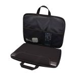 Laptoptas van gerecycled polyester met RPET-voering 2-in-1 kleur gemarmerd grijs tweede weergave