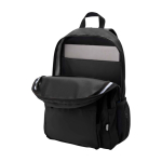 Laptoprugzak van gerecycled polyester met laptopvak 15 inch kleur zwart tweede weergave