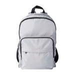 Laptoprugzak van gerecycled polyester met laptopvak 15 inch kleur grijs tweede weergave voorkant