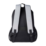 Laptoprugzak van gerecycled polyester met laptopvak 15 inch kleur grijs tweede weergave achterkant