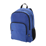Laptoprugzak van gerecycled polyester met laptopvak 15 inch kleur koningsblauw