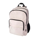 Laptoprugzak van gerecycled polyester met laptopvak 15 inch kleur ivoor