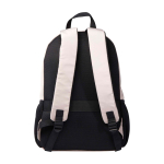Laptoprugzak van gerecycled polyester met laptopvak 15 inch kleur ivoor tweede weergave achterkant