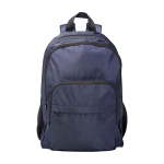 Laptoprugzak van gerecycled polyester met laptopvak 15 inch kleur marineblauw tweede weergave voorkant