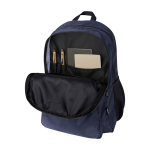 Laptoprugzak van gerecycled polyester met laptopvak 15 inch kleur marineblauw vierde weergave