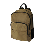 Laptoprugzak van gerecycled polyester met laptopvak 15 inch kleur donkergroen