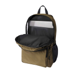 Laptoprugzak van gerecycled polyester met laptopvak 15 inch kleur donkergroen tweede weergave