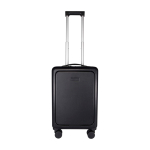 Cabinetrolley van gerecycled plastic met laptopvak 20 inch kleur zwart tweede weergave voorkant