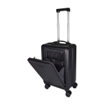 Cabinetrolley van gerecycled plastic met laptopvak 20 inch kleur zwart tweede weergave
