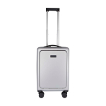 Cabinetrolley van gerecycled plastic met laptopvak 20 inch kleur zilver tweede weergave voorkant