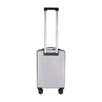 Cabinetrolley van gerecycled plastic met laptopvak 20 inch kleur zilver tweede weergave achterkant