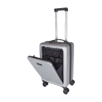Cabinetrolley van gerecycled plastic met laptopvak 20 inch kleur zilver tweede weergave