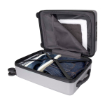 Cabinetrolley van gerecycled plastic met laptopvak 20 inch kleur zilver vierde weergave
