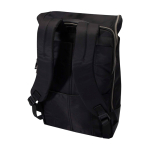 Reisrugzak met oprolbare bovenkant en vakken, laptopvak 15 inch kleur zwart vijfde weergave