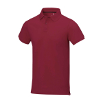 Polo met korte mouwen van katoen in piqué 200 g/m² Elevate Life kleur bordeaux
