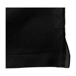 Polo met korte mouwen van katoen in piqué 200 g/m² Elevate Life kleur zwart
