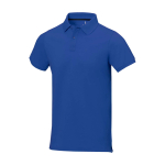 Polo met korte mouwen van katoen in piqué 200 g/m² Elevate Life kleur blauw