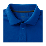 Polo met korte mouwen van katoen in piqué 200 g/m² Elevate Life kleur blauw