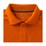 Polo met korte mouwen van katoen in piqué 200 g/m² Elevate Life kleur oranje