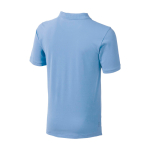 Polo met korte mouwen van katoen in piqué 200 g/m² Elevate Life kleur lichtblauw weergave achterkant
