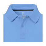 Polo met korte mouwen van katoen in piqué 200 g/m² Elevate Life kleur lichtblauw weergave detail 1