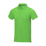 Polo met korte mouwen van katoen in piqué 200 g/m² Elevate Life kleur neon groen