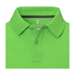 Polo met korte mouwen van katoen in piqué 200 g/m² Elevate Life kleur neon groen weergave detail 1