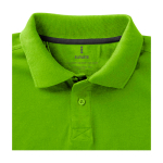Polo met korte mouwen van katoen in piqué 200 g/m² Elevate Life kleur neon groen